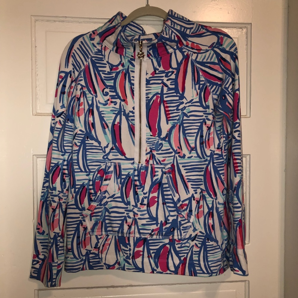 Lilly Pulitzer Red Right Return popover sz medium